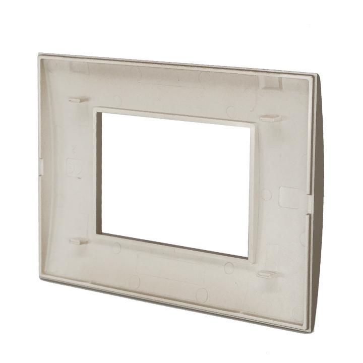 PLACCA 8003-12 3P SABBIA/LGT TECNOPOLIMERO T1
