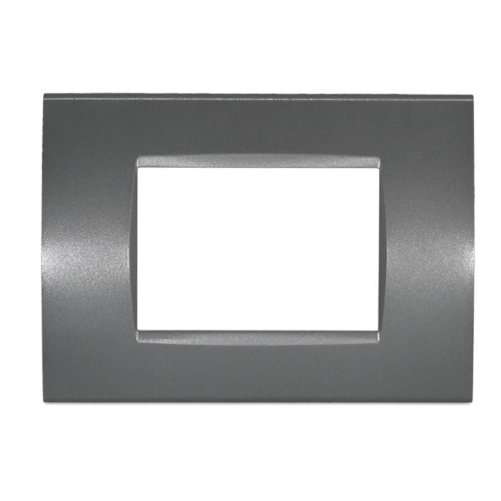 PLACCA 8003-8 3P GRIGIO SCURO/TECNOPOLIMERO T1