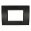 PLACCA 8003-2 3P NERO /LGT TECNOPOLIMERO T1