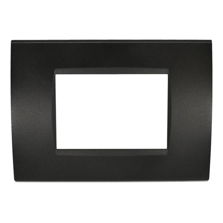 PLACCA 8003-2 3P NERO /LGT TECNOPOLIMERO T1