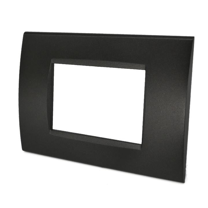 PLACCA 3P NERO /LGT TECNOPOLIMERO T1