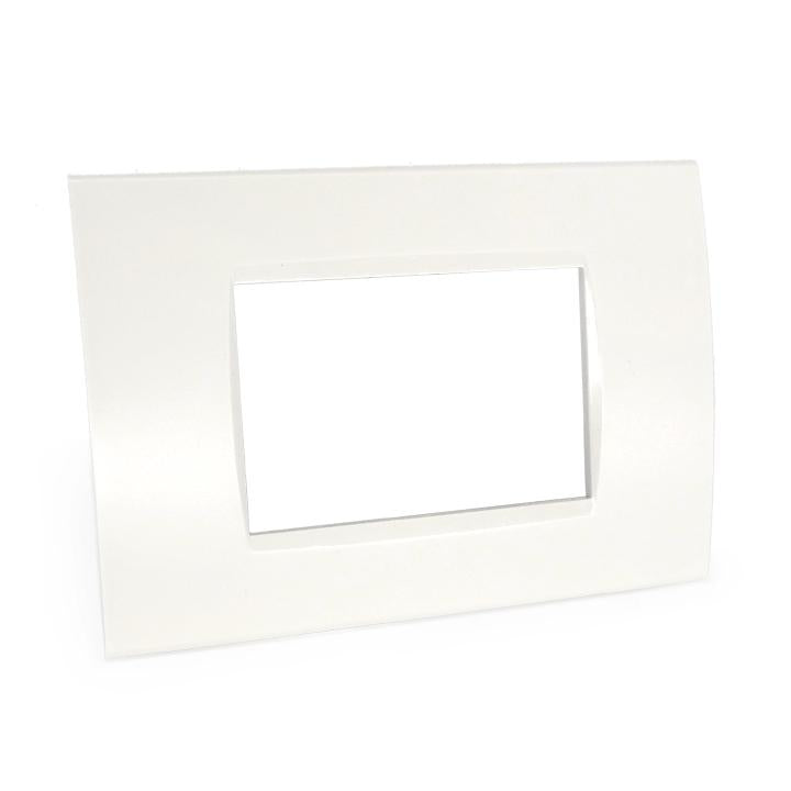 PLACCA 8003-1 3P BIANCA/LGT TECNOPOLIMERO T1