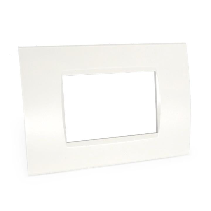 PLACCA 8003-1 3P BIANCA/LGT TECNOPOLIMERO T1