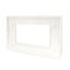PLACCA 8004-1 4P BIANCA/LGT TECNOPOLIMERO T1