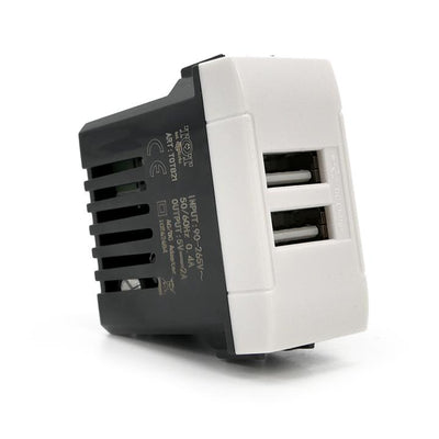 DOPPIA PRESA USB 2A 821B/INT-LGT BIANCO