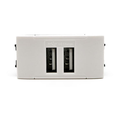 DOPPIA PRESA USB 2A 821B/INT-LGT BIANCO