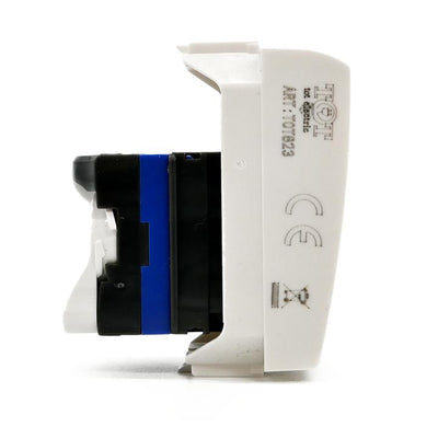 CONNETTORE RETE RJ45 8 PIN UTP LIV.INT. T1 BIANCO 823B