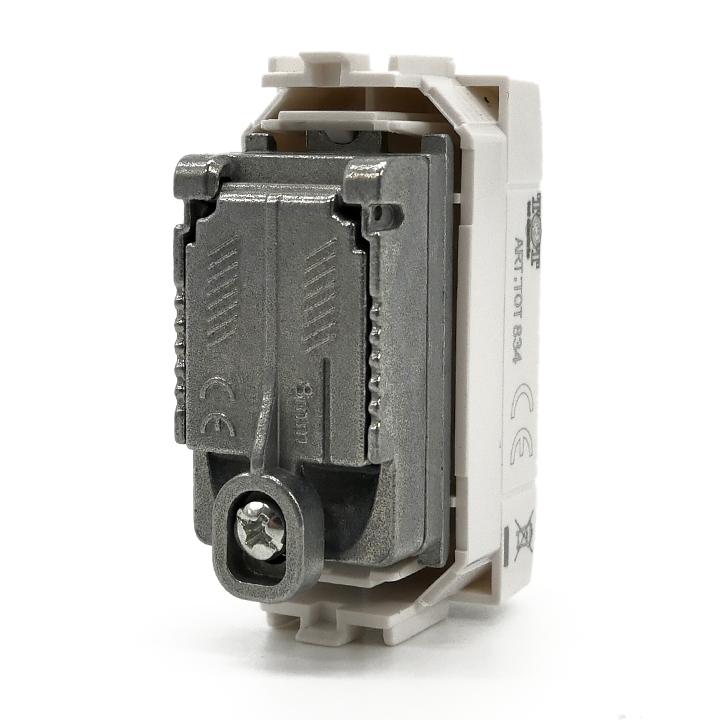 PRESA TV PASSANTE 834B/INT-LGT T1 BIANCO