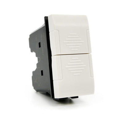 DOPPIO PULSANTE (10A-250V) 827B T1 BIANCO