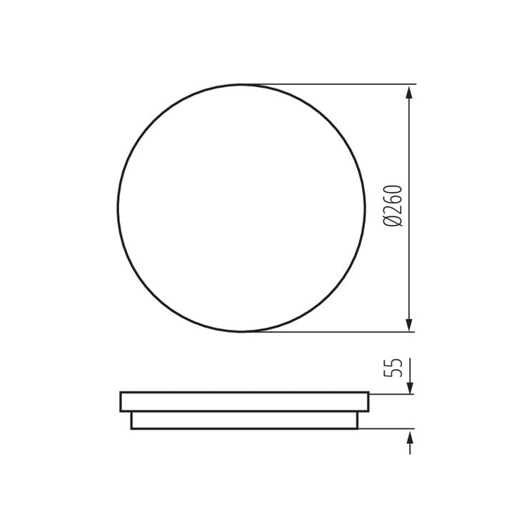 PLAFONIERA LED BENO 24W NW-O-SE GR - KANLUX