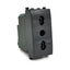 PRESA BIVALENTE 10A/16A 618N/VMR-PLN NERO