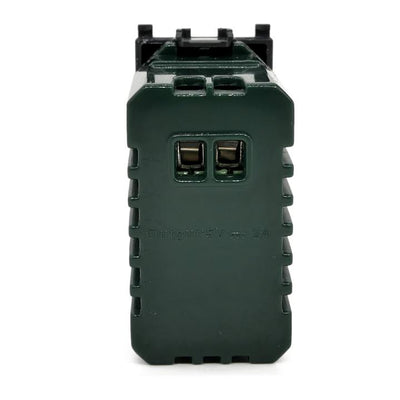 DOPPIA PRESA USB 2A 621N/VMR-PLN NERO
