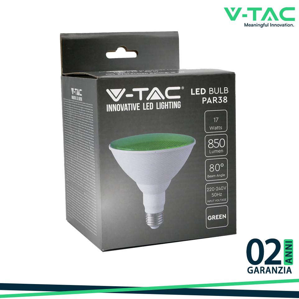 LED LAMPADA 17W PAR38 E27 VERDE