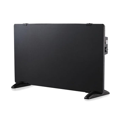 RISCALDATORE A PANNELLO IN VETRO A LED 2000W CON ELEMENTO RISCALDANTE IN ALLUMINIO NERO IP24