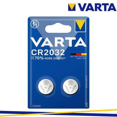 VARTA CR 2032 BATTERIE A BOTTONE AL LITIO DA 3V BLISTER 2PZ