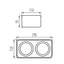 FARETTO DECORATIVO TUBEO ES 250-B - KANLUX