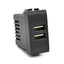 DOPPIA PRESA USB 2A 821N/INT-LGT NERO
