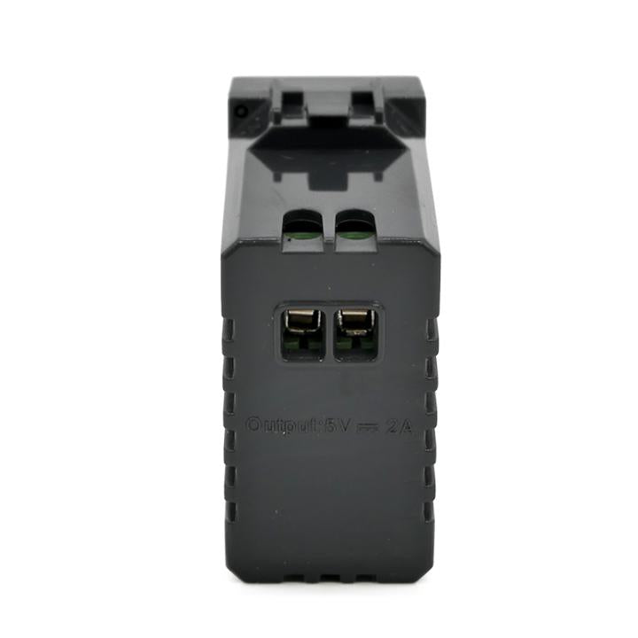 DOPPIA PRESA USB 2A 821N/INT-LGT NERO