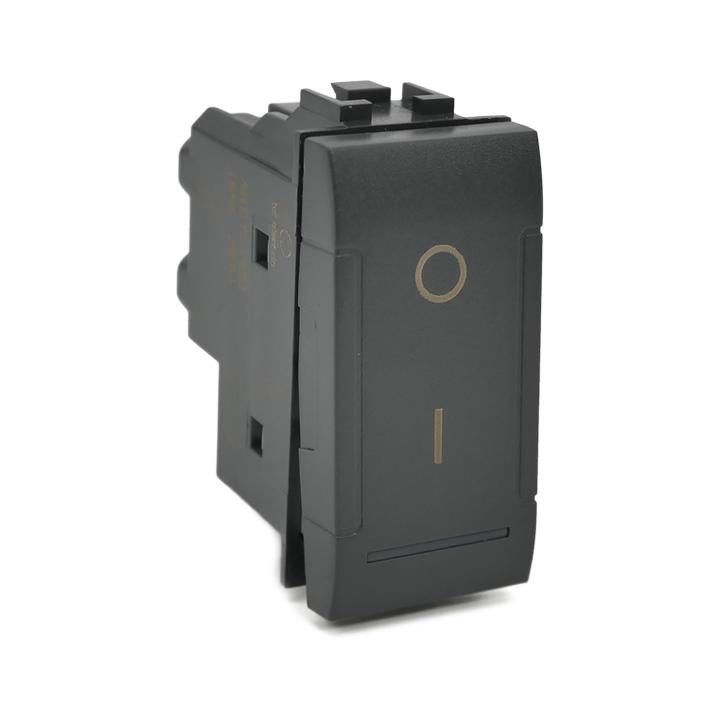 INTERRUTTORE BIPOLARE 01 802N  LIV. INT. NERO