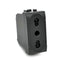 PRESA BIVALENTE (10A/16A-250V) 818N LIV.INT. NERO