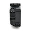PRESA BIVALENTE (10A/16A-250V) 818N LIV.INT. NERO