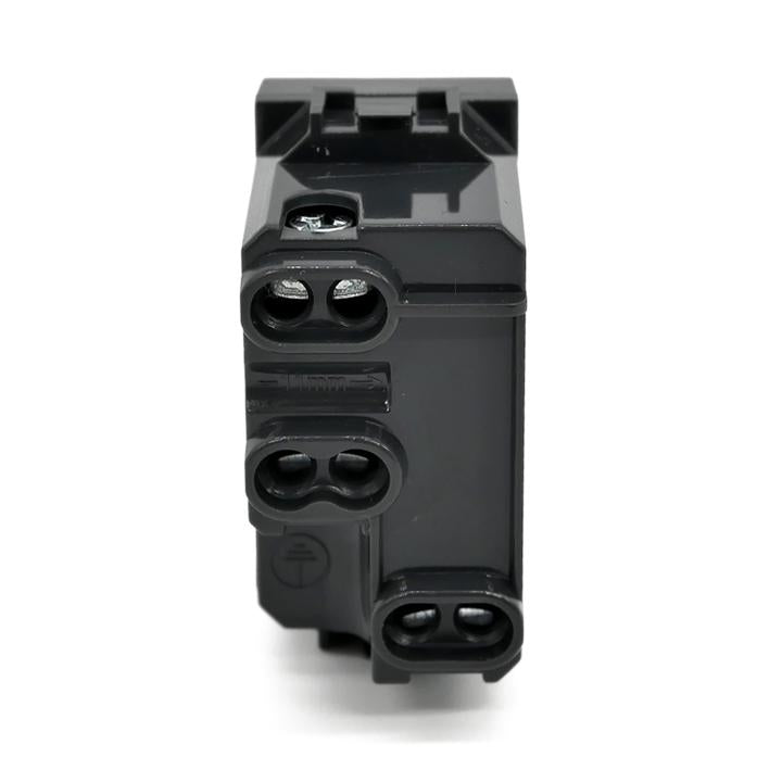 PRESA BIVALENTE (10A/16A-250V) 818N LIV.INT. NERO