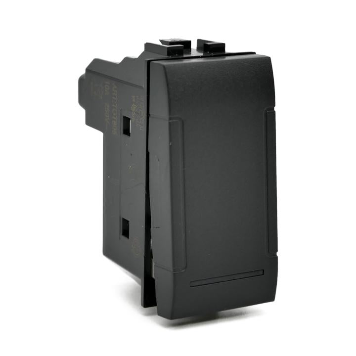 PULSANTE UNIPOLARE (10A-250V)  805N NERO LIV.INT. T1