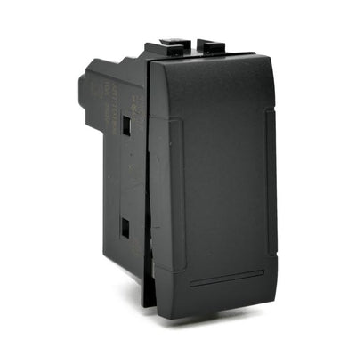 PULSANTE UNIPOLARE (10A-250V)  805N NERO LIV.INT. T1