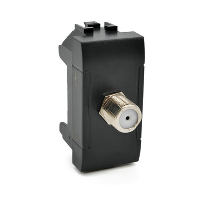 PRESA SAT FEMMINA DIRETTA 1 MODULO 825N/INT-LGT NERO