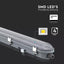 PLAFONIERA IMPERMEABILE LED SERIE M 1200MM 36W 6400K COPERTURA TRASPARENTE 120 LM/W