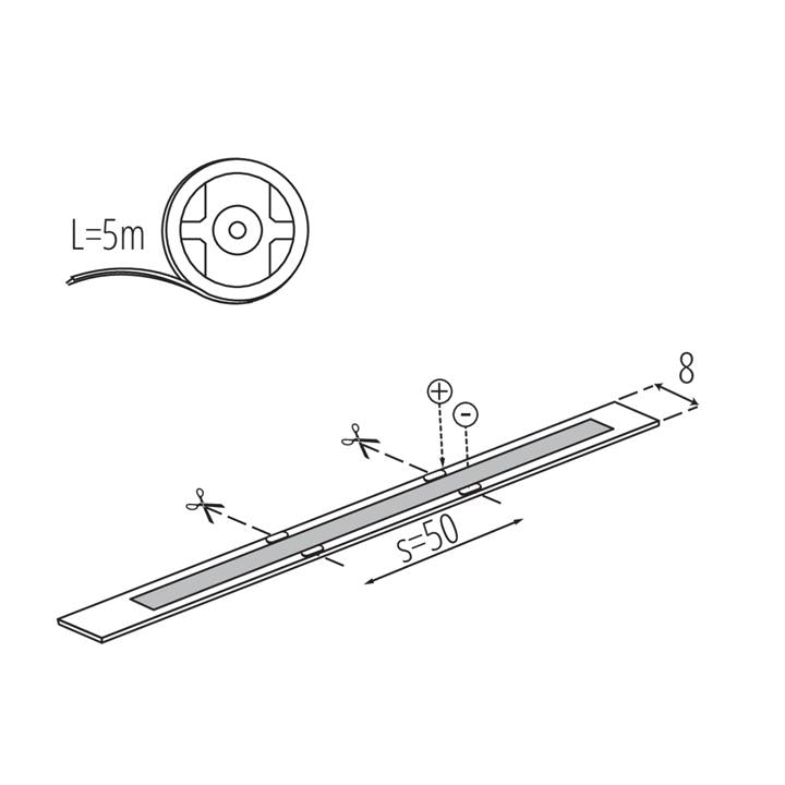 NASTRO LED LCOB 9W/M 12IP00-NW - KANLUX