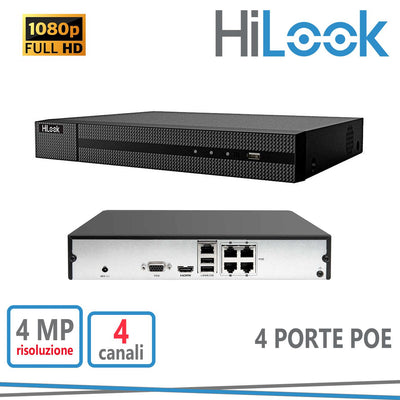 NVR 4CH IP POE 4MP