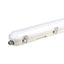 LED PLAFONIERA IMPERMEABILE M-SERIES 1200MM 36W 4000K KIT BATTERIA DI EMERGENZA INCORPORATO PC/PC SS CLIP 120 LM/W