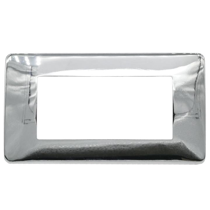 PLACCA 7804-4 4P CROMO SIMIL- MTX METALLO