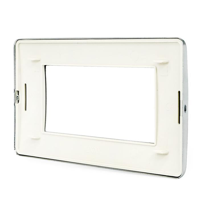 PLACCA 7804-4 4P CROMO SIMIL- MTX METALLO