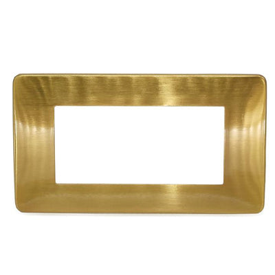 PLACCA 7804-6 4P ORO SPAZZOLATO SIMIL-MTX METALLO