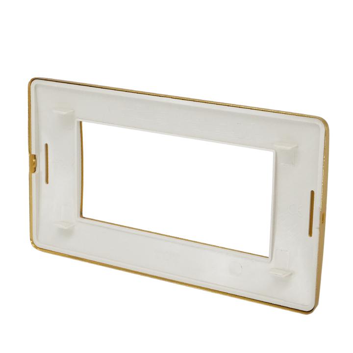 PLACCA 7804-6 4P ORO SPAZZOLATO SIMIL-MTX METALLO