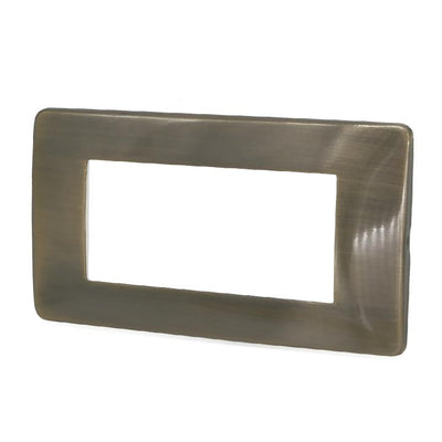 PLACCA 7804-9 4P BRONZO SPAZZOLATO SIMIL-MTX METALLO
