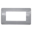 PLACCA 7804-25 4P GRIGIO METALLIZZATO SIMIL-MTX METALLO