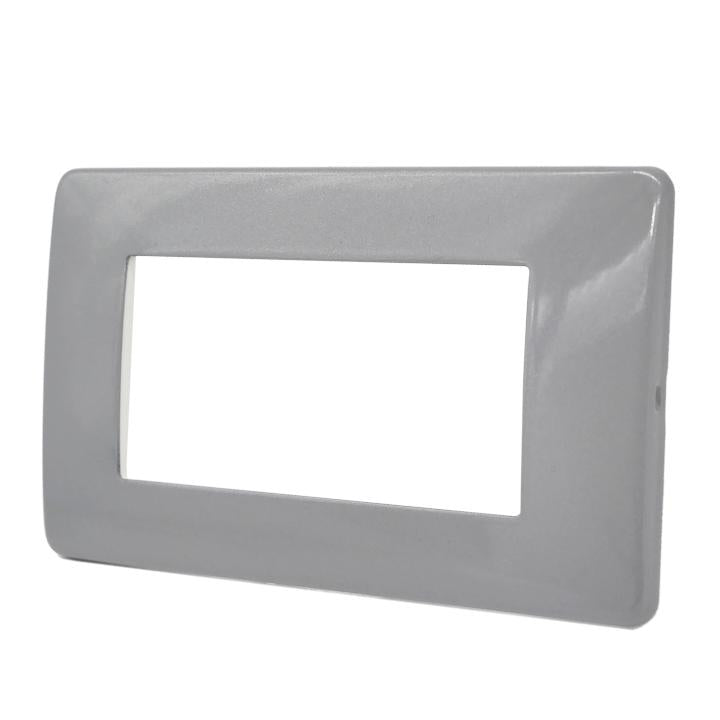 PLACCA 7804-25 4P GRIGIO METALLIZZATO SIMIL-MTX METALLO