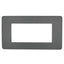 PLACCA 7804-30 4P ANTRACITE METALLIZZATO/MTX METALLO