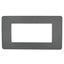 PLACCA 7804-30 4P ANTRACITE METALLIZZATO/MTX METALLO