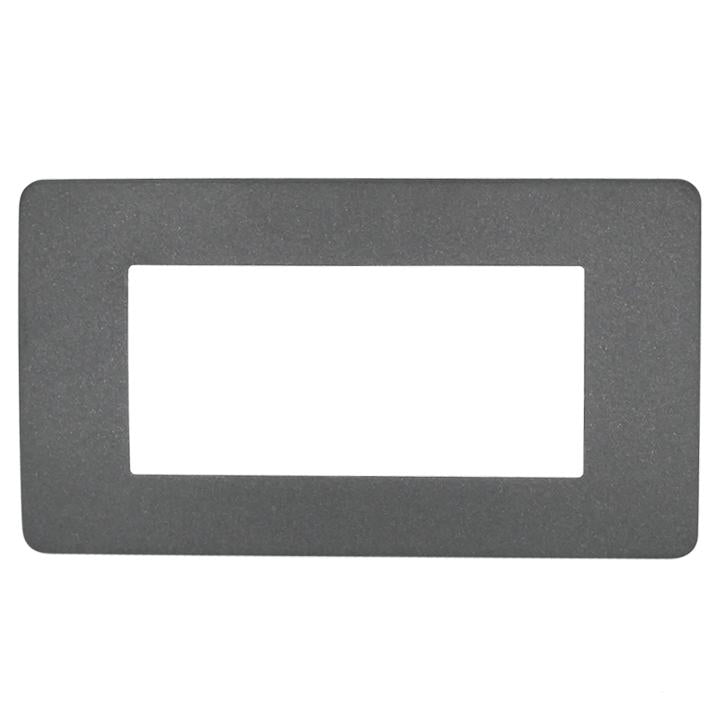PLACCA 7804-30 4P ANTRACITE METALLIZZATO/MTX METALLO