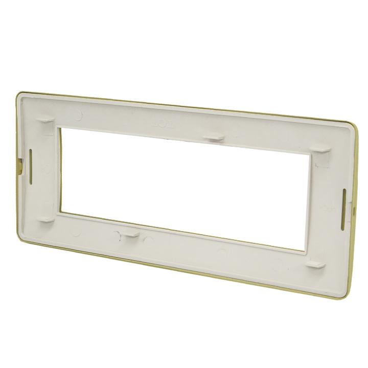 PLACCA 7806-6 6P ORO SPAZZOLATO SIMIL-MTX METALLO
