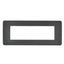 PLACCA 7806-30 6P ANTRACITE METALLIZZATO/MTX METALLO