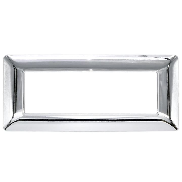 PLACCA 8007-04 6P ARGENTO CROMATO/MTX TECNOPOLIMERO