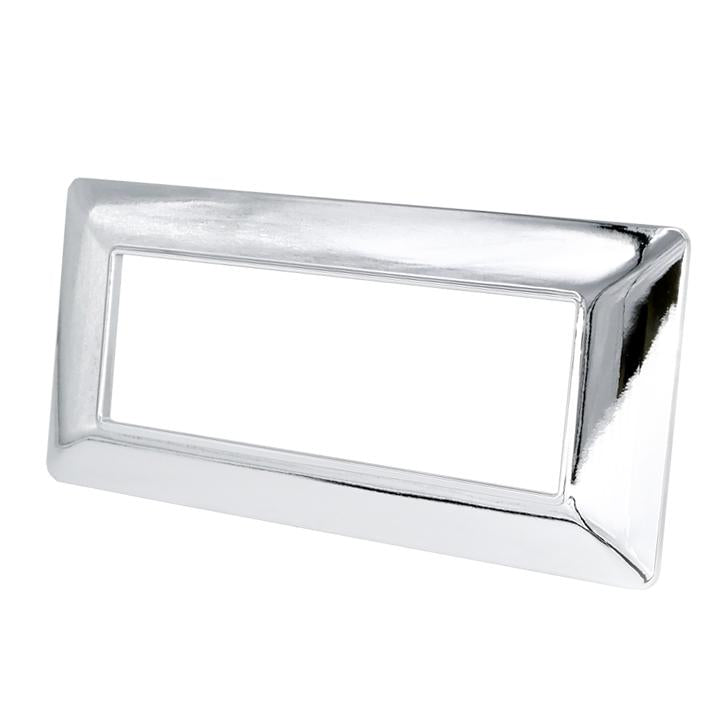 PLACCA 8007-04 6P ARGENTO CROMATO/MTX TECNOPOLIMERO