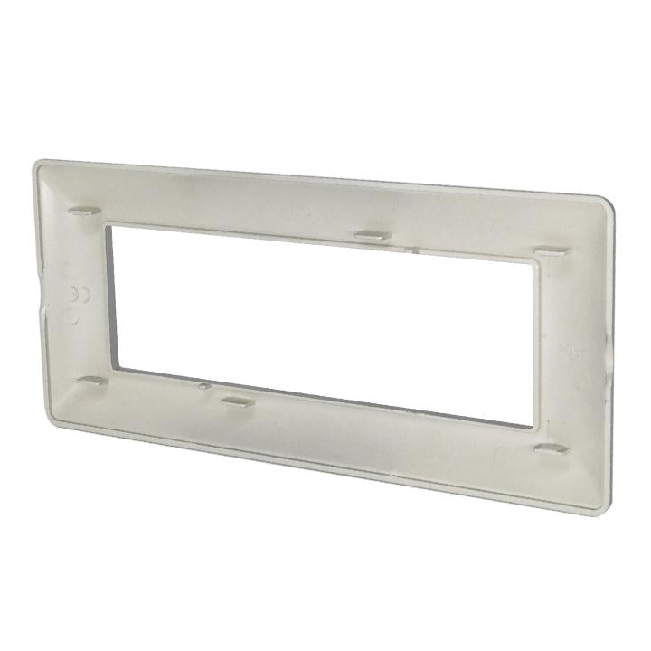 PLACCA 8007-04 6P ARGENTO CROMATO/MTX TECNOPOLIMERO