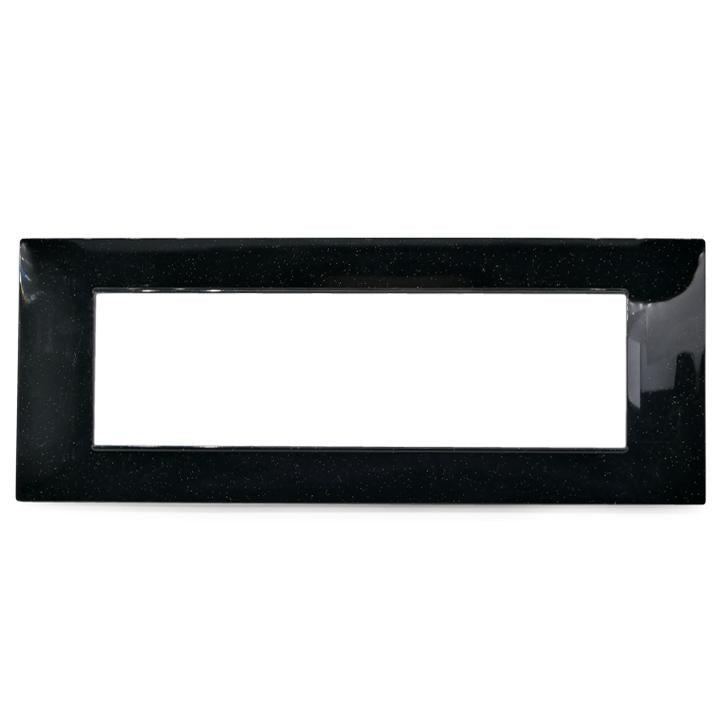 PLACCA 6007-19 7P NERO GLITTER VMR-PLN TECNOPOLIMERO