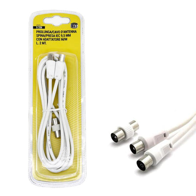 9/28W SPINA PRESA ANTENNA +   ADATT. M/M 2MT